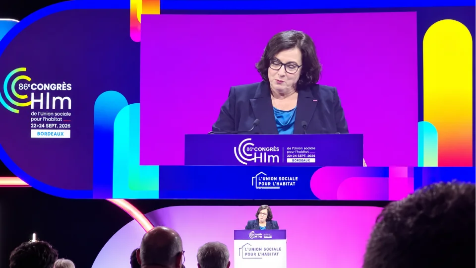 Emmanuelle Cosse au Congrès HLM 2026 à Bordeaux